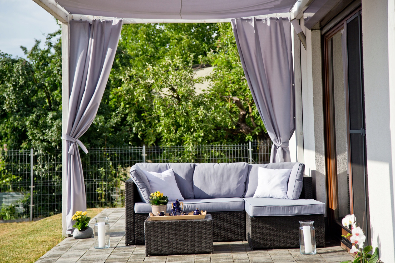 ZASŁONA OGRODOWA PRZECIWSŁONECZNA 3mx2,4m