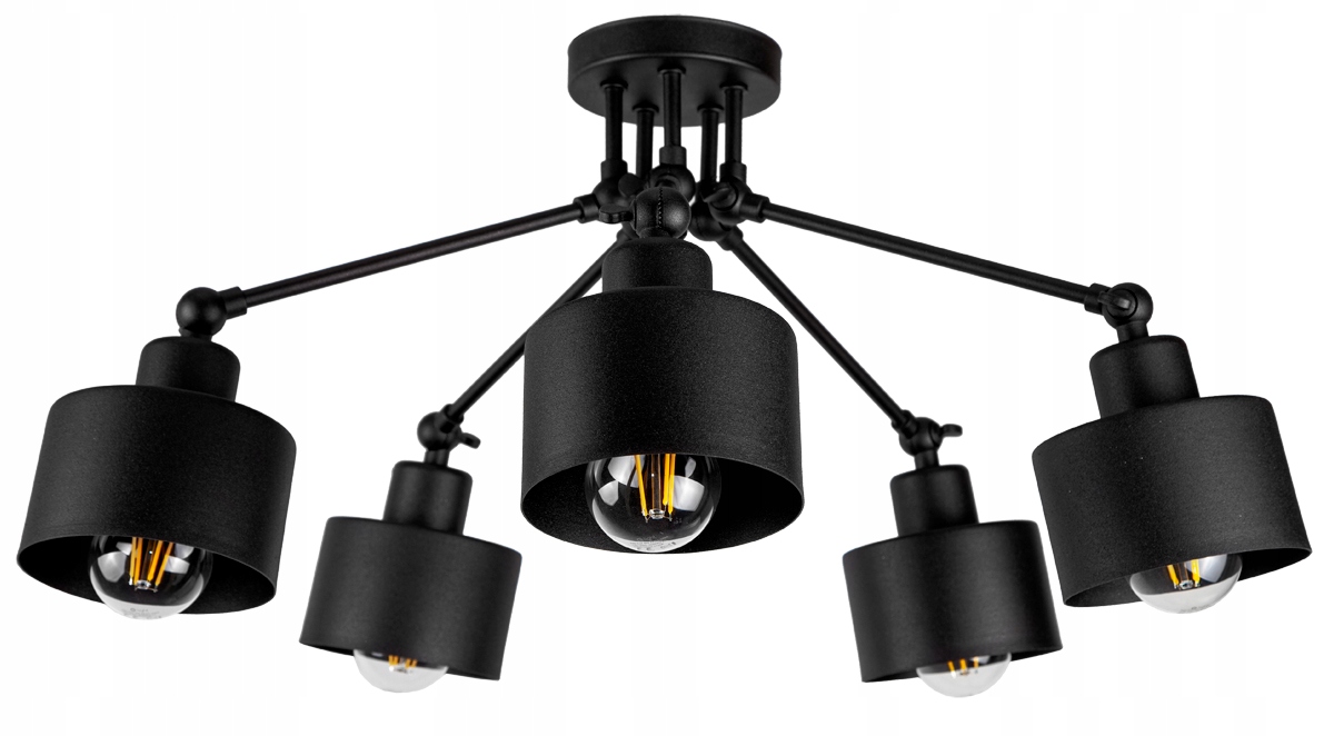

Lampa Sufitowa Plafon Żyrandol Loft Edison Led