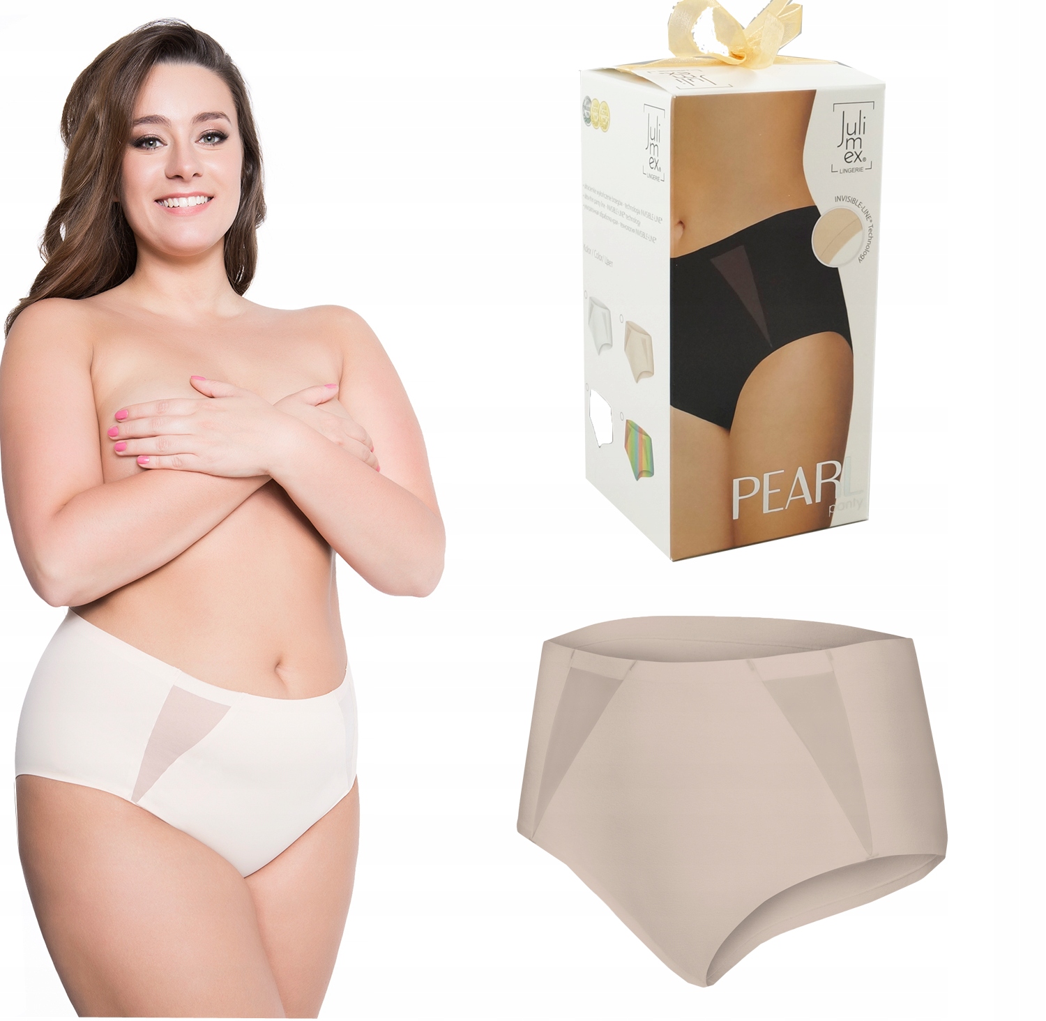 

Figi Julimex majtki bezszwowe Wys. Stan Pearl 3XL