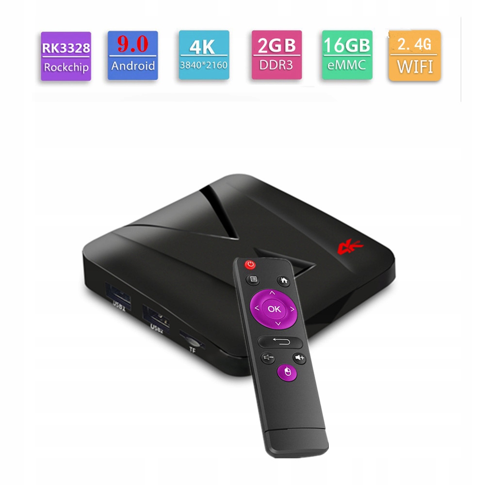 Tv Box MX10 Mini 2GB/16GB Android 9.0 Quad 4K - Sklep, Opinie, Cena w ...