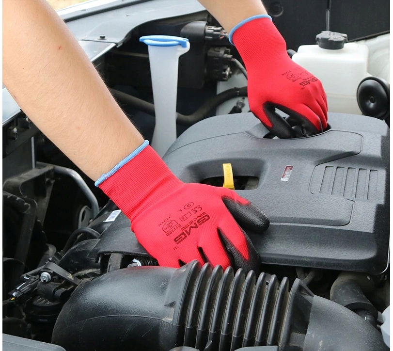 RĘKAWICZKI RĘKAWICE robocze R6 LATEX 12 par PACZKA Model ntrax