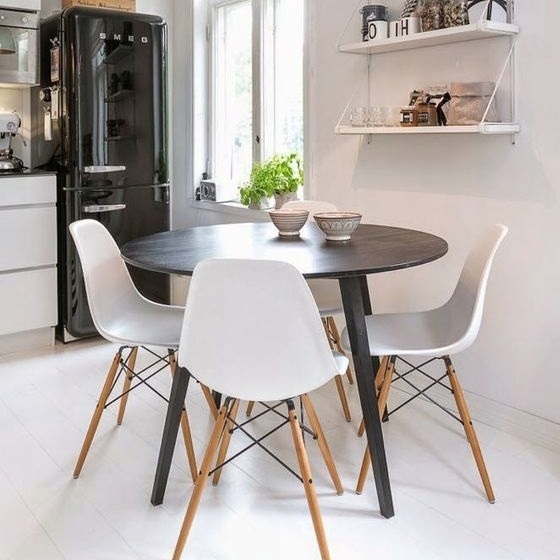 Krzesło Nowoczesne Lugano białe zestaw 4 sztuki Wysokość mebla 83 cm