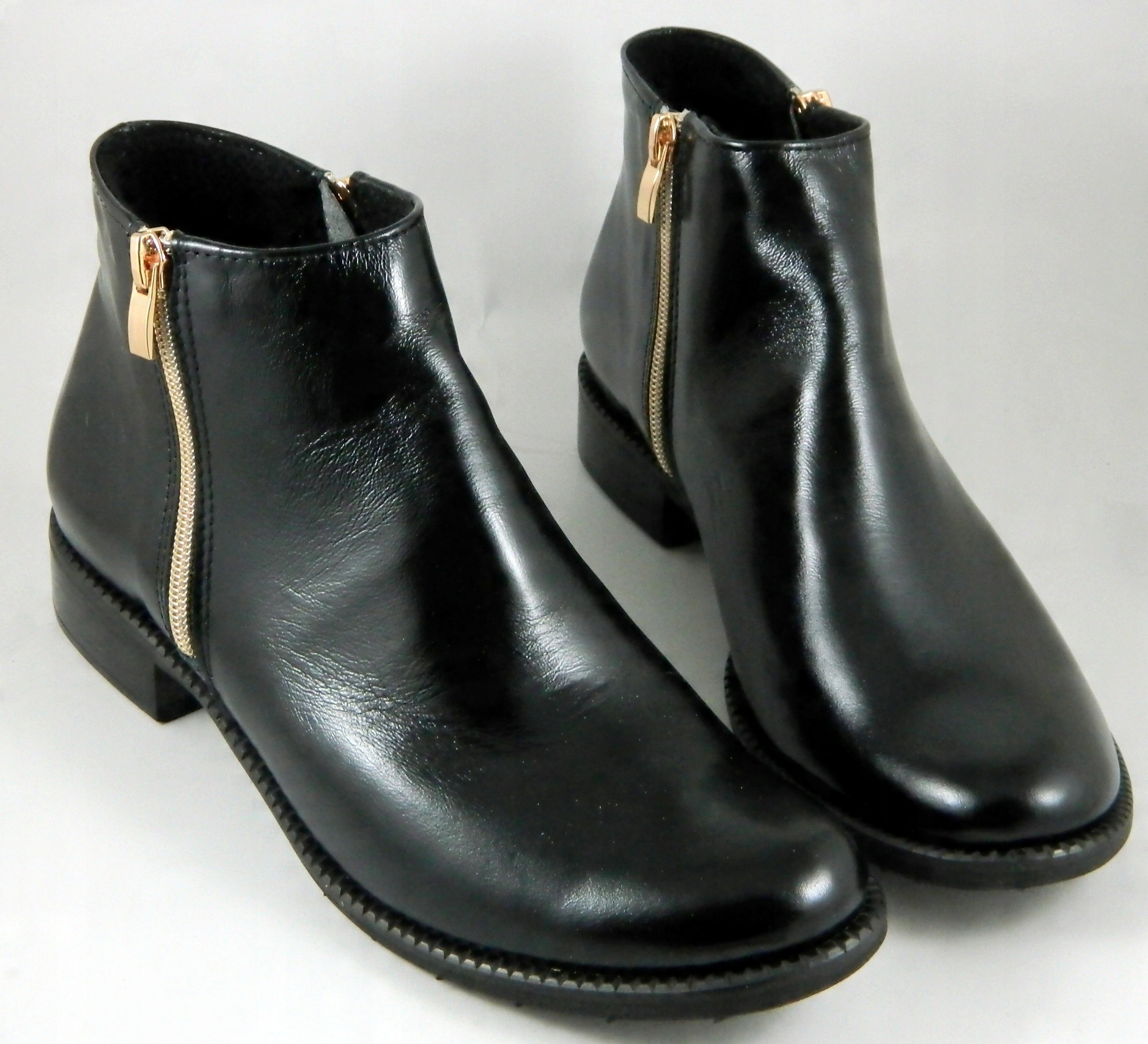 

UNI-19 Wygodne Stylowe Niskie Botki Skóra Nat 37