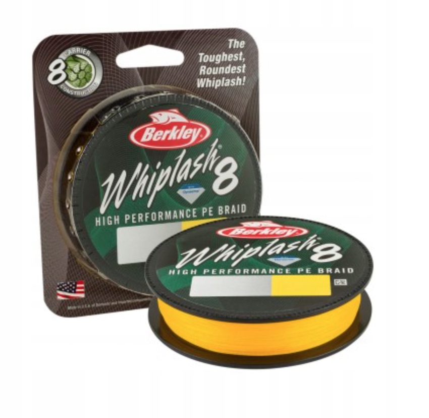 

Plecionka Berkley Whiplash X8 0.10MM 150M Yellow