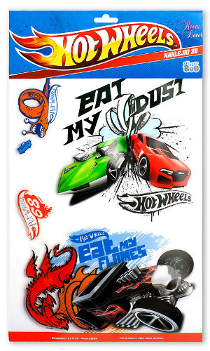 

Naklejki naklejka Dekoracja Ścienna 3 D Hot Wheels