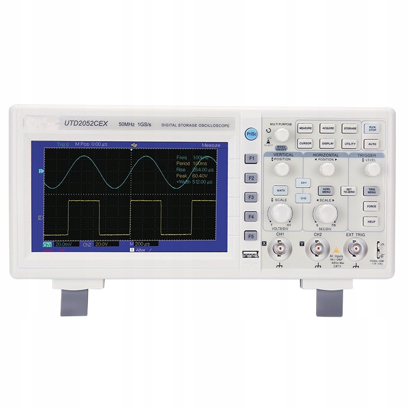 

UTD2052CEX oscyloskop cyfrowy 2 x 50MHz