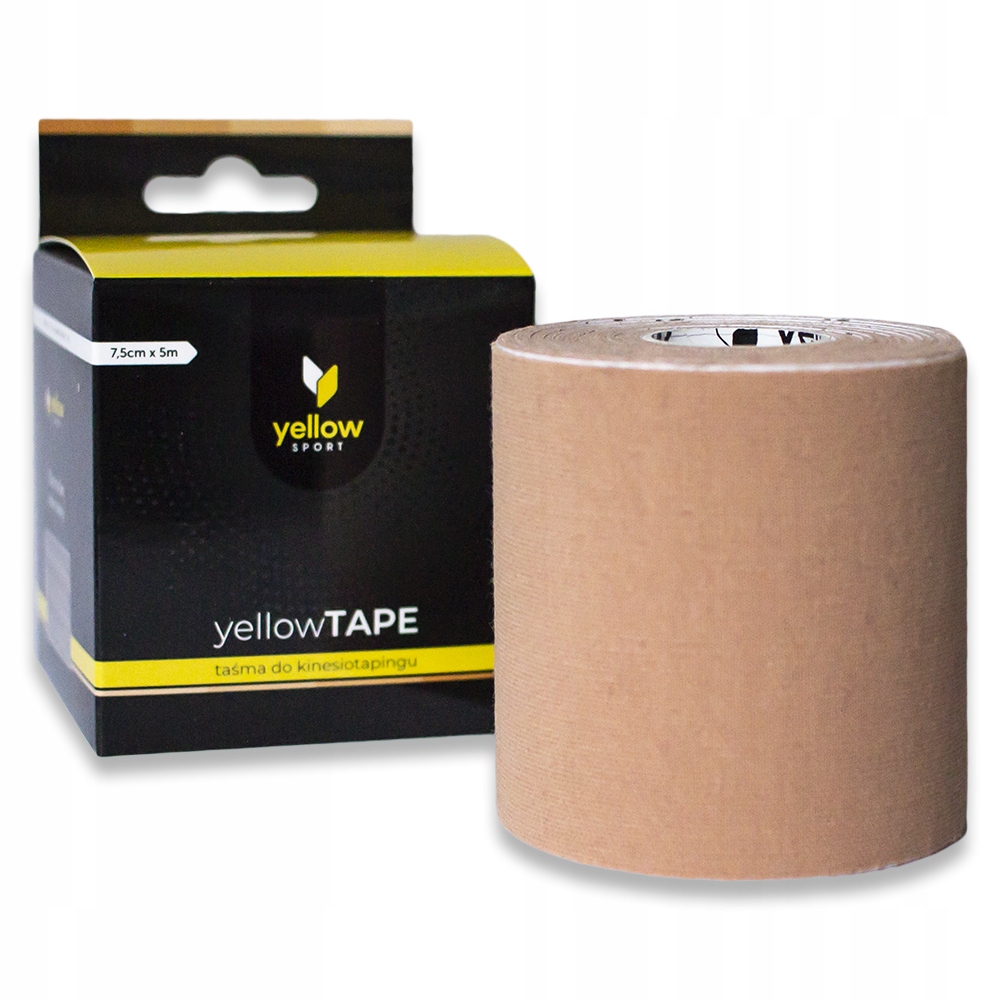 

yellowTAPE taśma do kinesiotapingu 7,5cm cielisty