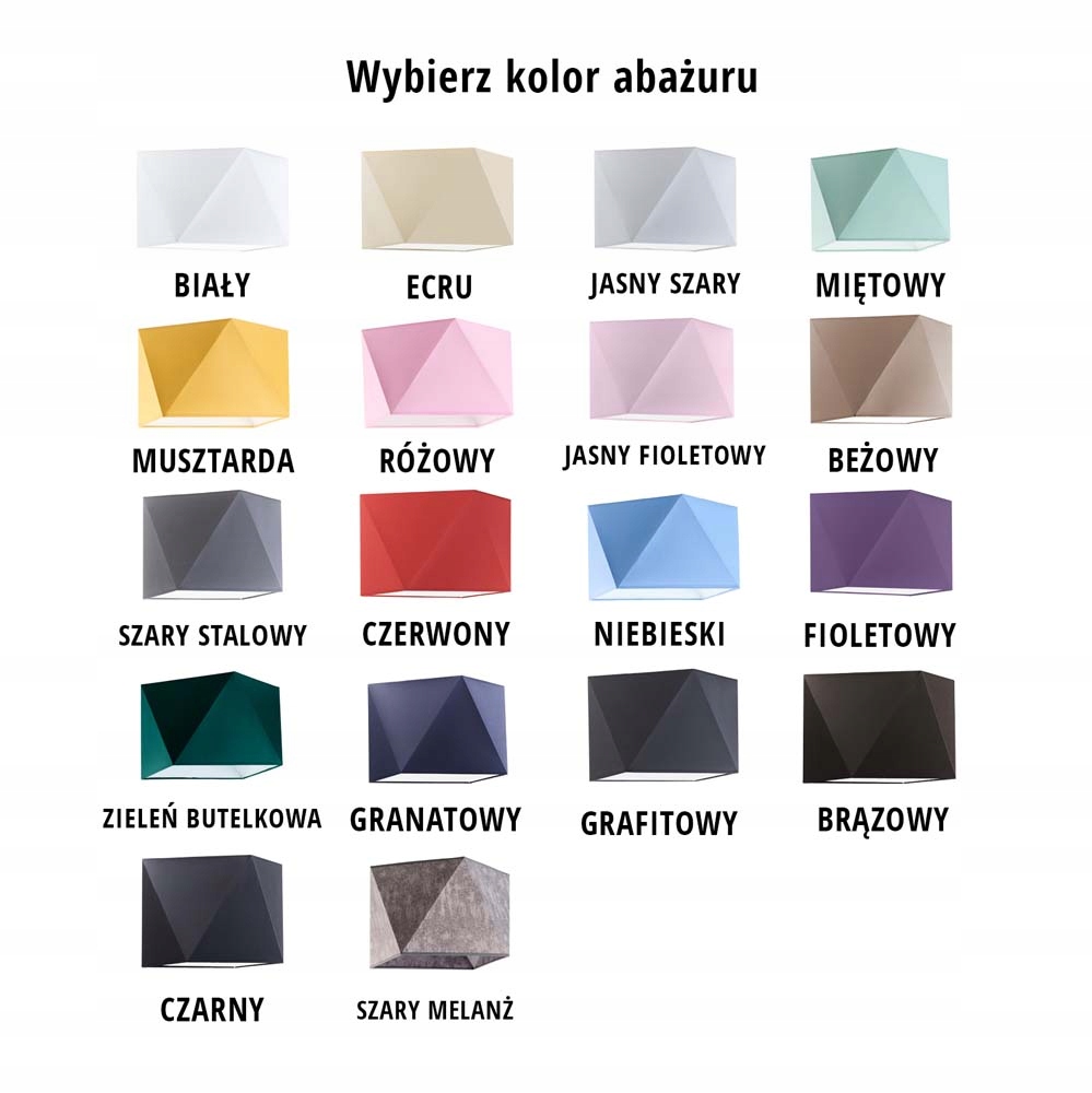 Kinkiet do sypialni TURYN abażur diament LED E27 Kod producenta 88893