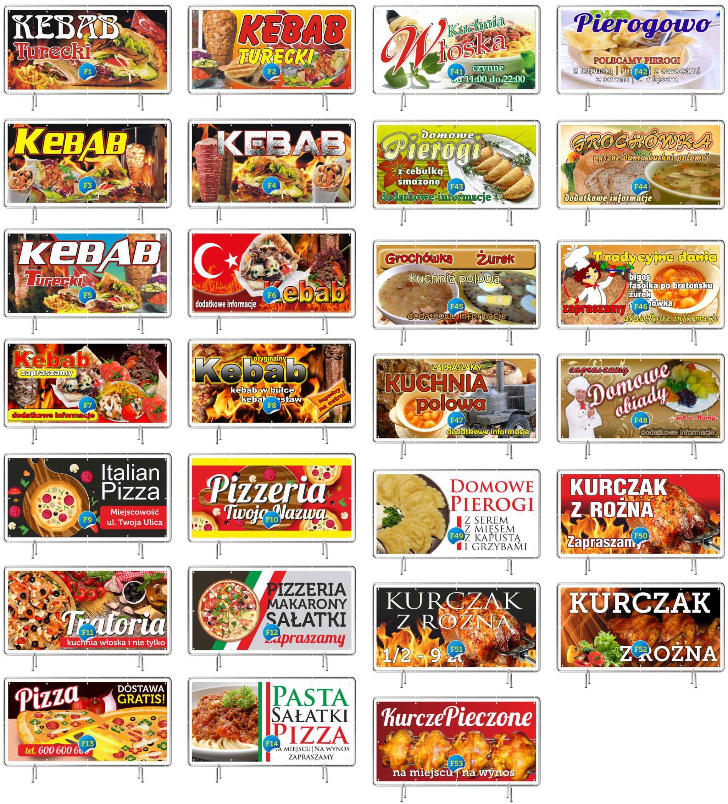 Baner Reklamowy Wzory 500x300cm - Projekt Gratis Marka B&B