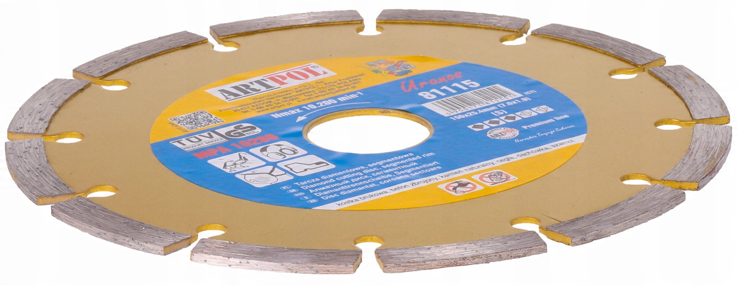 

Tarcza Diamentowa 180x25 Do Kostki Brukowej Betonu