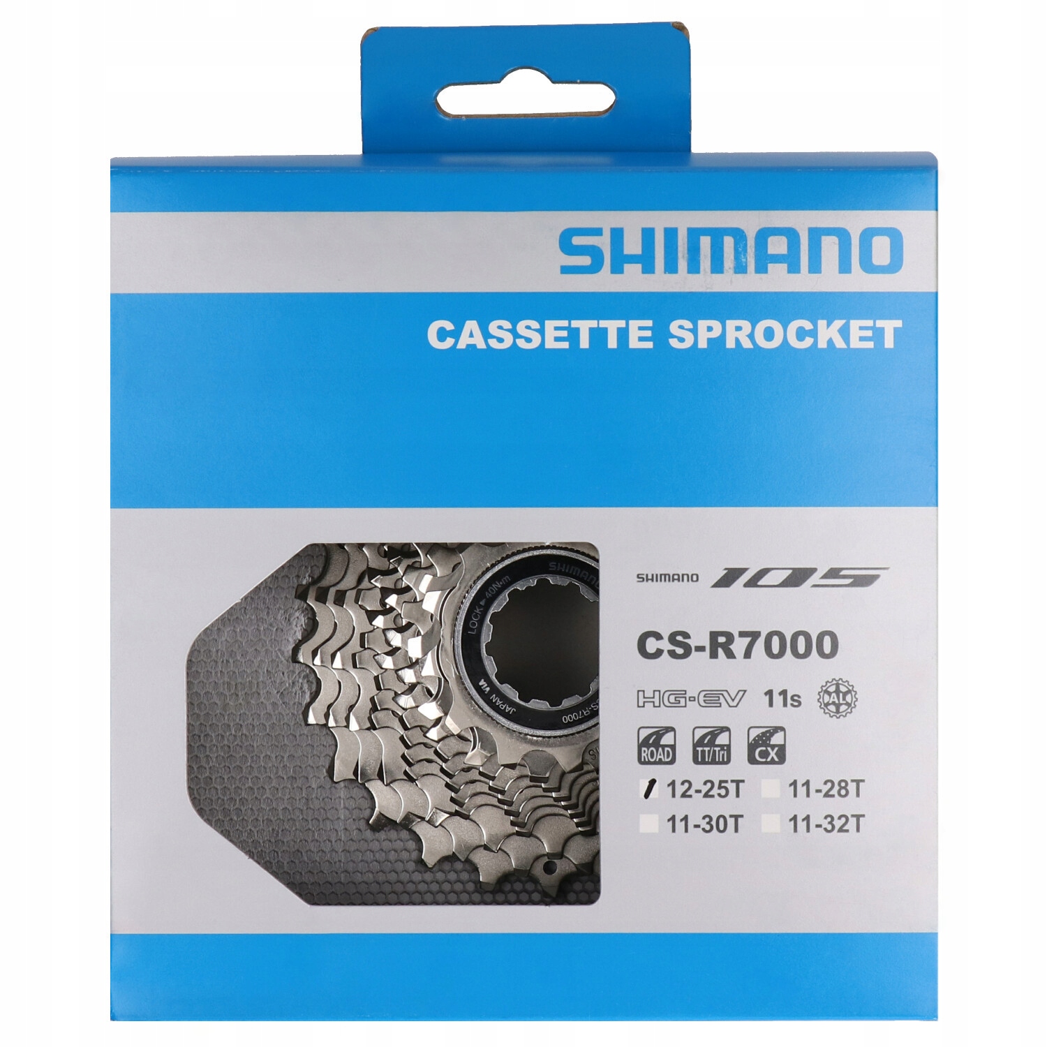 Kaseta 11 rzędowa Shimano 105 CS-R7000 11-28T Box