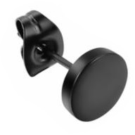 

Kolczyk Do Ucha Czarny Oszukany Tunel 316 L 6 mm