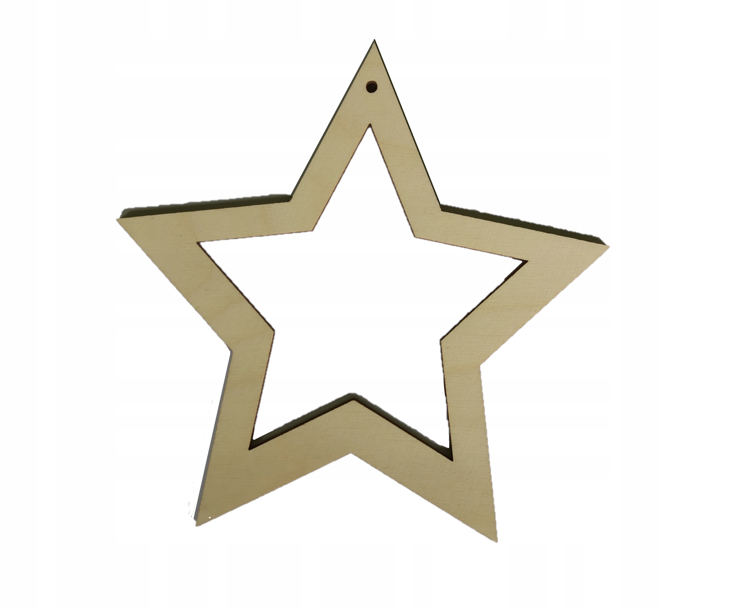 

Drewniana Gwiazdka Zawieszka Na Choinkę 5 szt