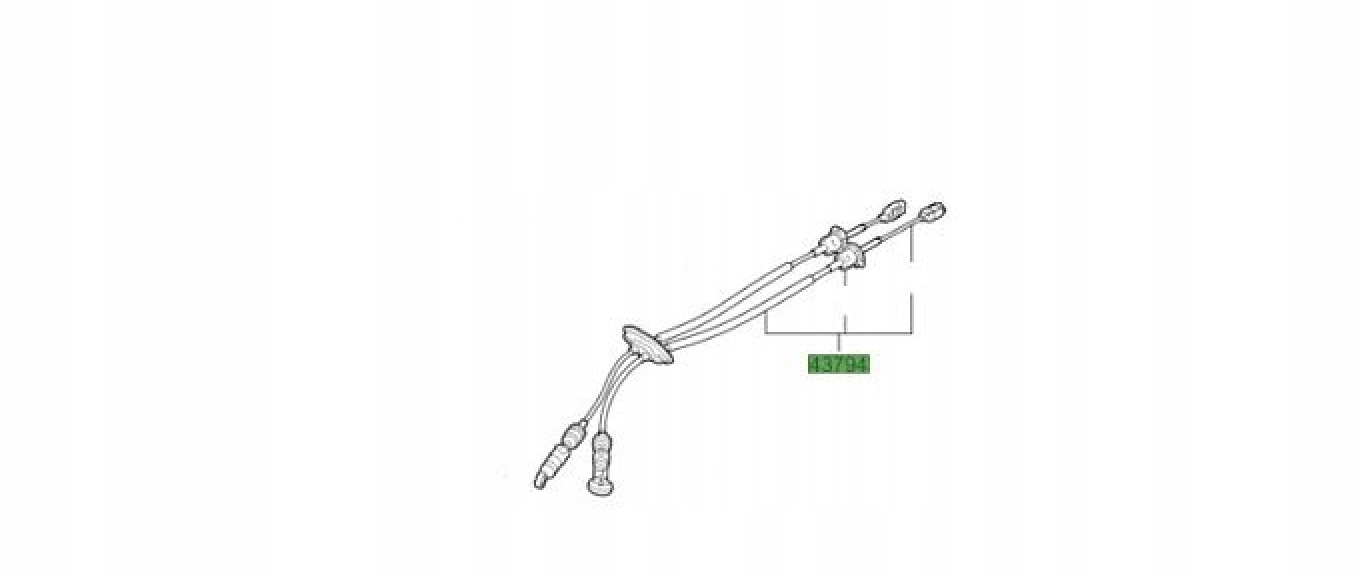 437941W200 43794-1W200 - ТРОС ТРОС ПЕРЕМИКАННЯ ПЕРЕДАЧ KPL KIA RIO 2011-2016