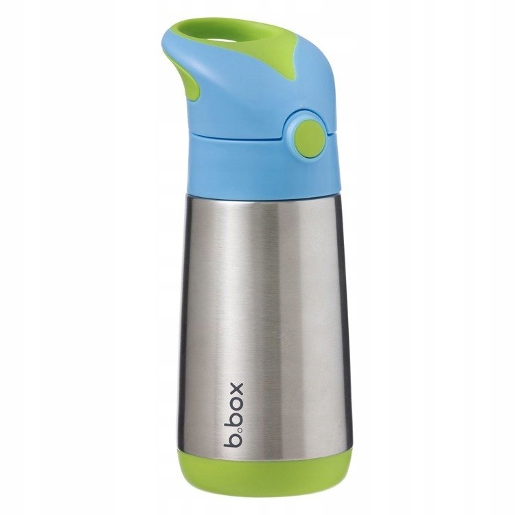 Termobutelka ze słomką B.BOX ocean breeze 350 ml Kolor dominujący odcienie niebieskiego