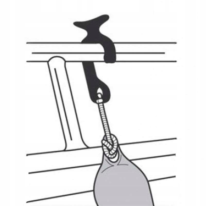 

Uchwyt / Wieszak Odbijacza na Reling Czarny 43641