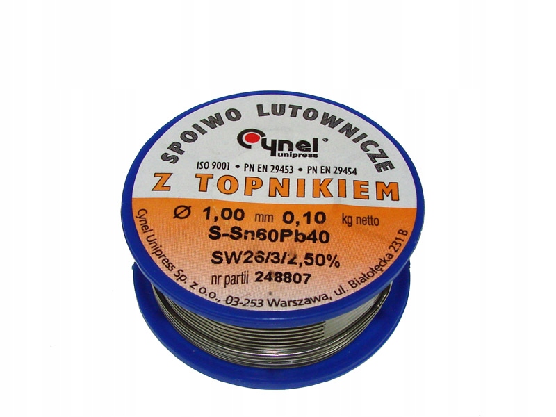 

Cynel Cyna z topnikiem szpula 100g 1mm Polska