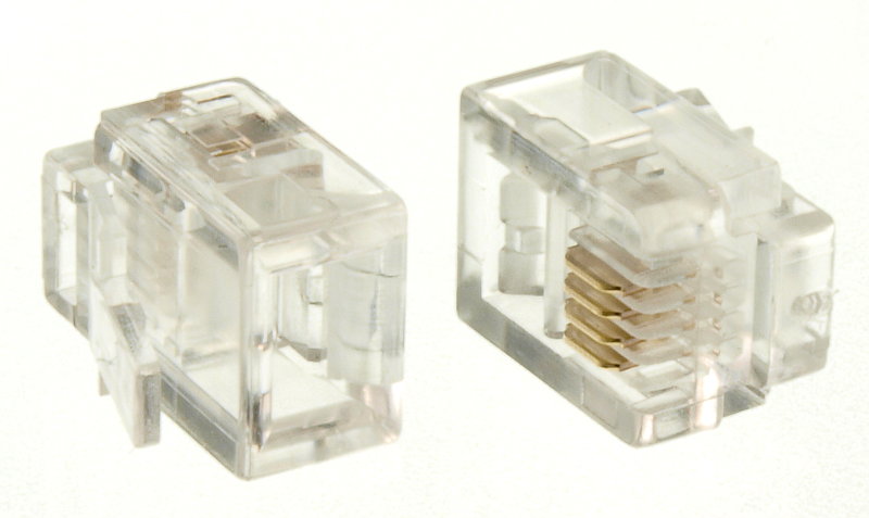 

Wtyk Modularny Telefoniczny RJ11 6p4c 20 sztuk