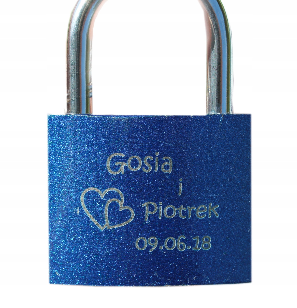 PREZENT KŁÓDKA MIŁOŚCI NA MOST + GRAWER ZAKOCHANI Marka inna