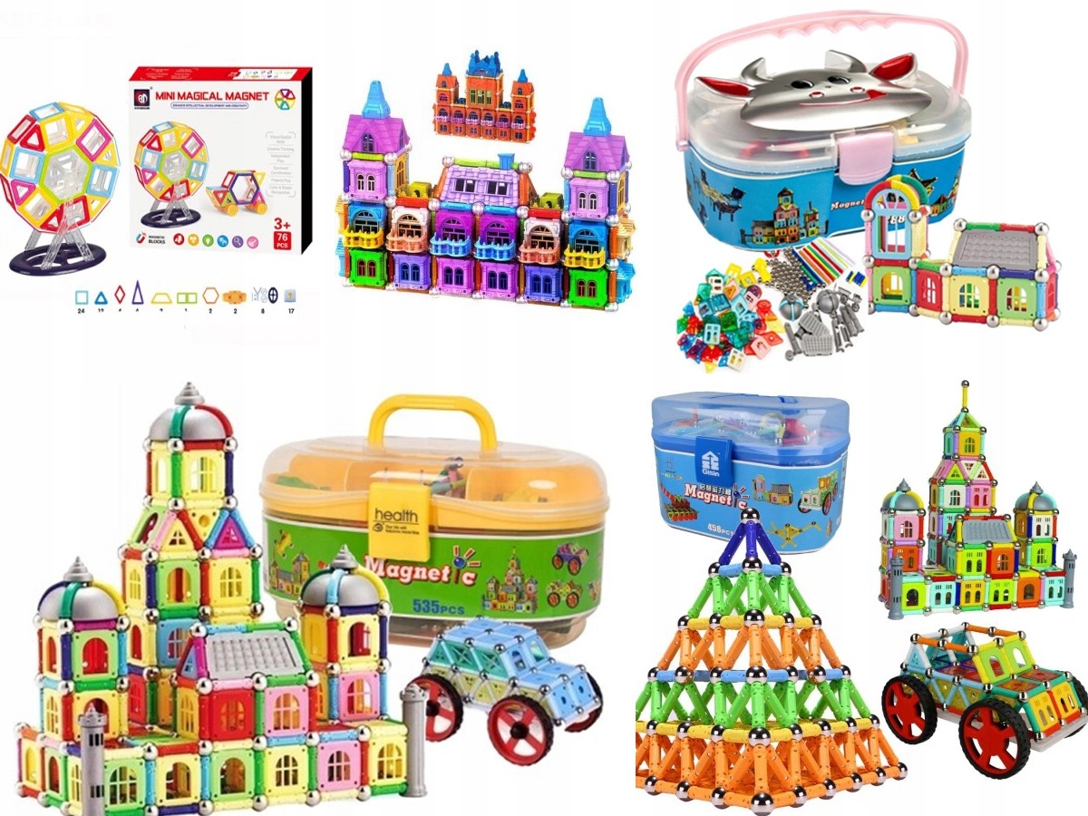 KLOCKI KONSTRUKCYJNE MAGNETYCZNE FORMUŁA 1 148 EL. Bohater brak