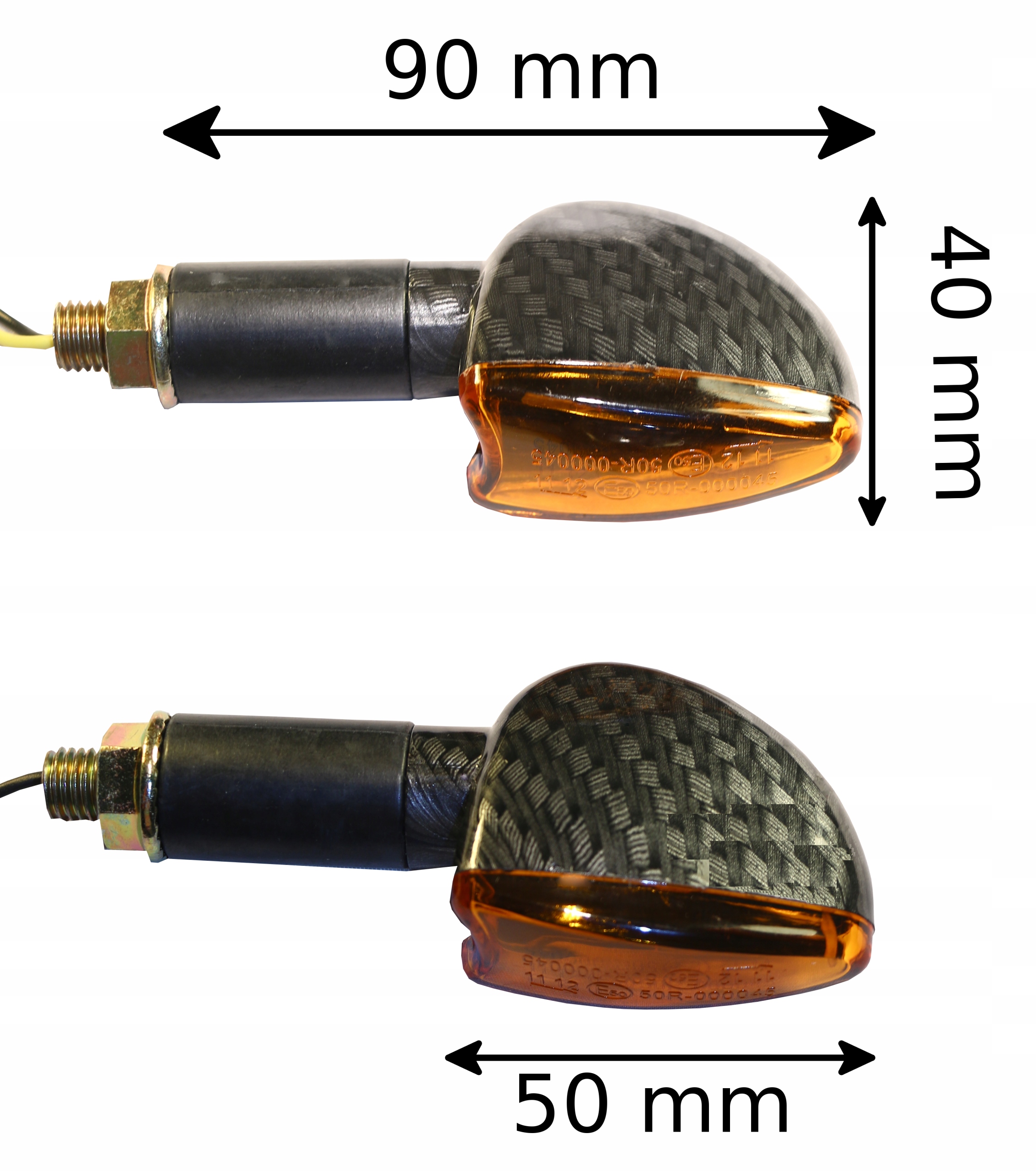 Kierunkowskazy uniwersalne Arrow karbon kpl 2 szt. Producent ShinYo