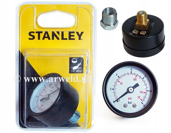 

Manometr zegar ciśnieniowy fi 40mm Stanley 152176
