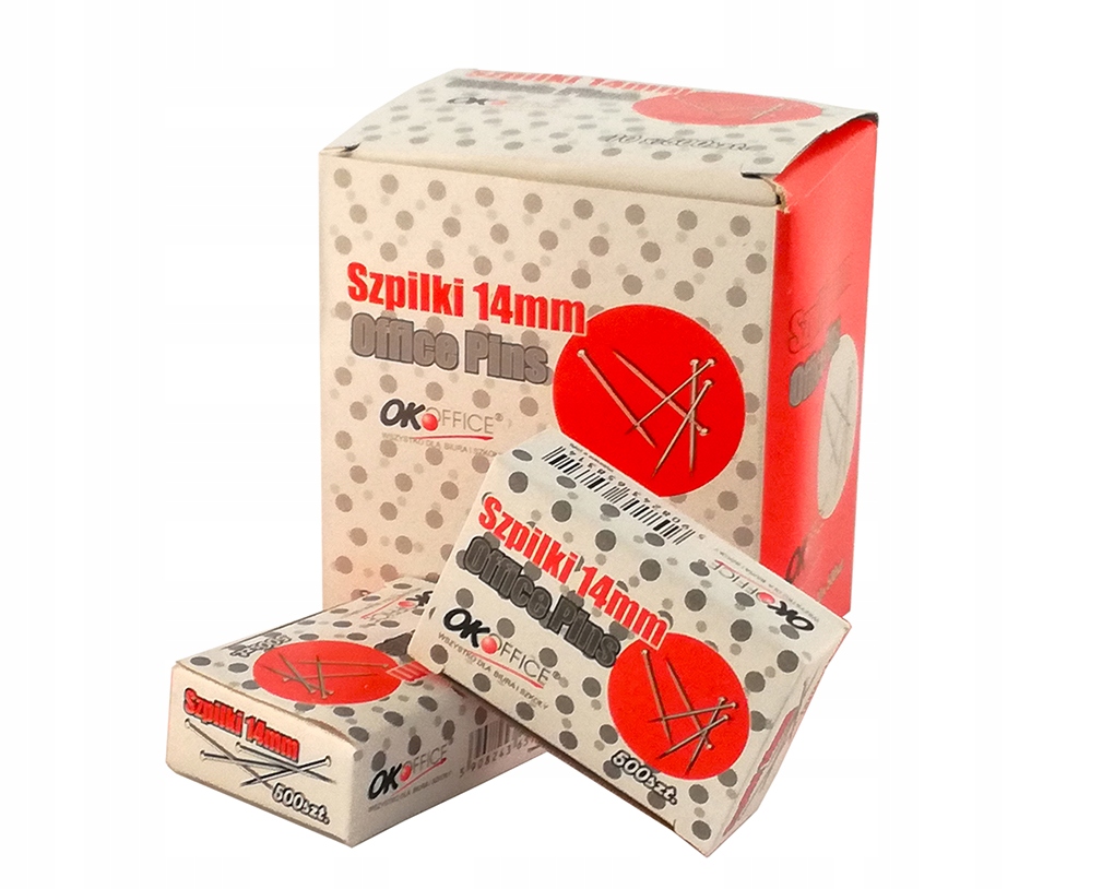 

Szpilki 14mm Ok Office 10 opakowań