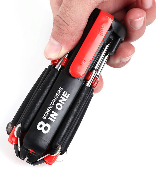 ZESTAW WKRĘTAKÓW 8W1 WKRĘTAK ŚRUBOKRĘT LATARKA LED EAN (GTIN) 5900201917969