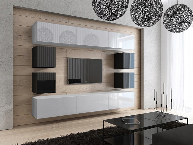 Meblościanka BOD C17 połysk MEBLE MŁODZIEŻOWE RTV Marka inna