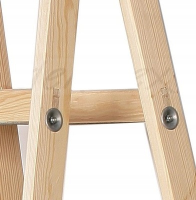 Drabina drewniana rozstawna 2x7 szczeblowa Liczba szczebli 8