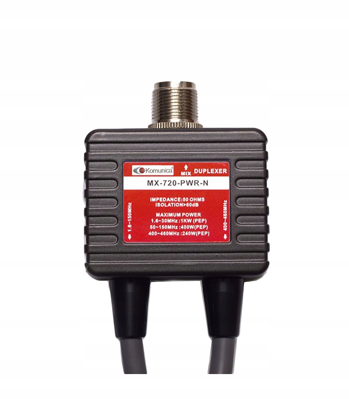 Duplexer Komunica 1.6-150/400-460MHz Kable Wtyki