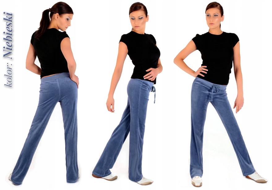 SPODNIE DRESOWE WELUROWE 3XL FITNESS DRESY Rozmiar 3XL