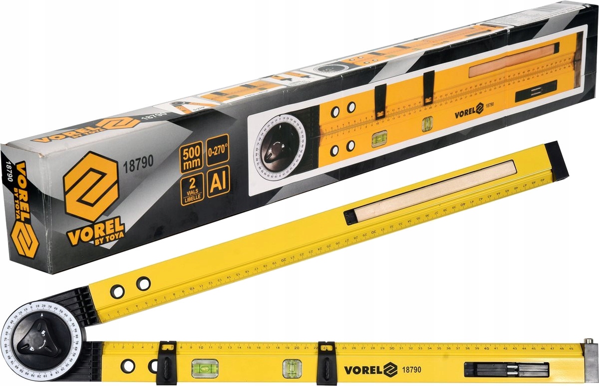 

Kątomierz Kątownik Budowlany Poziomica Cyrkiel 3w1