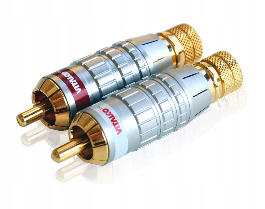 Złocony WTYK RCA CINCH RW340 Vitalco 2szt HI-FI HQ