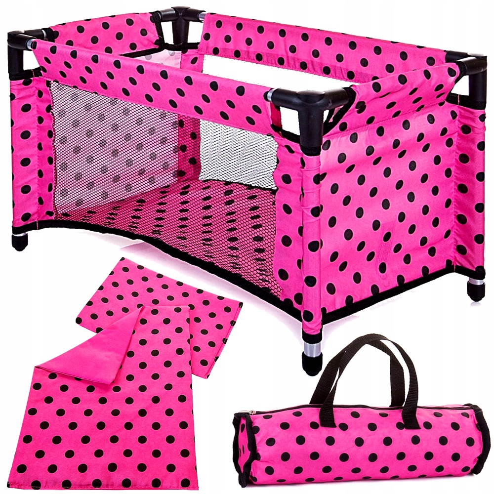 ŁÓŻECZKO TURYSTYCZNE DLA LALEK POŚCIEL 3w1 b DORIS