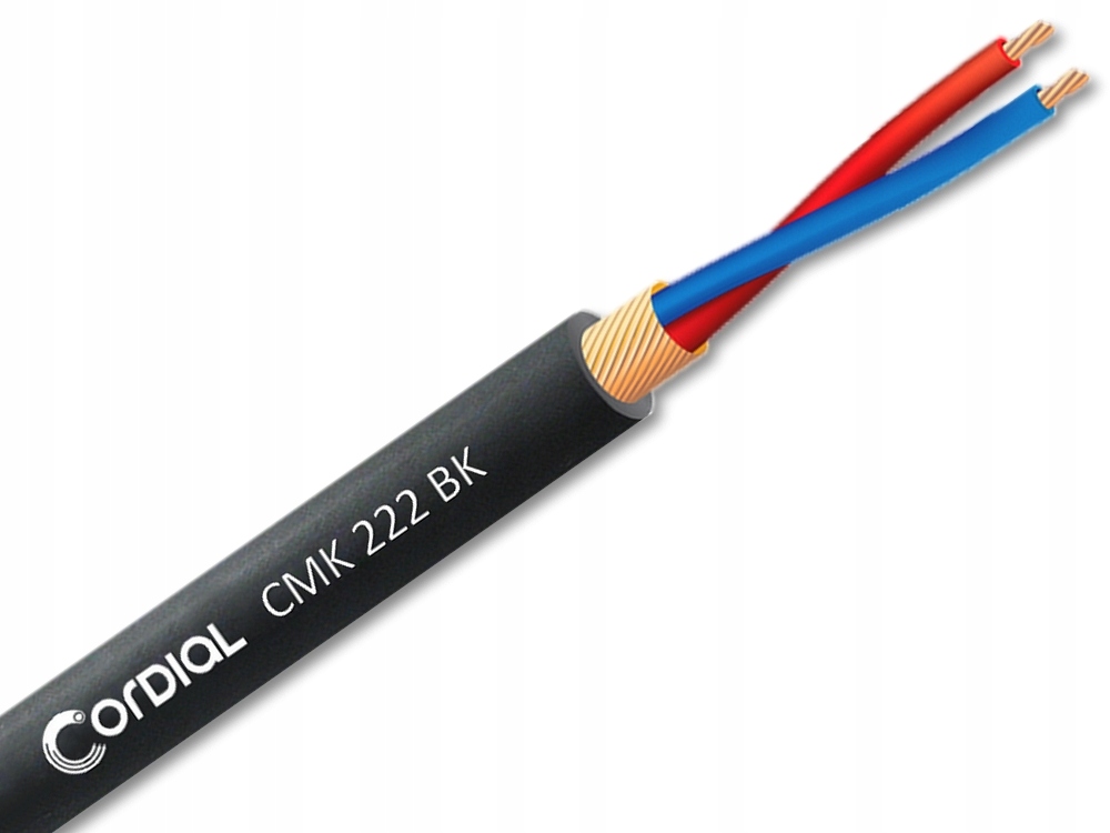 

Cordial Cmk 222 Bk Przewód Mikrofonowy 2x0,22mm