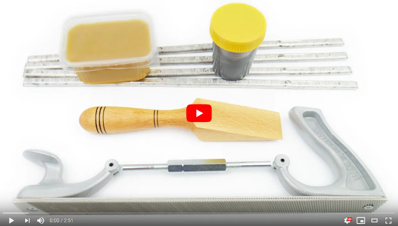 Tinning kit for car bodies, angular, exact