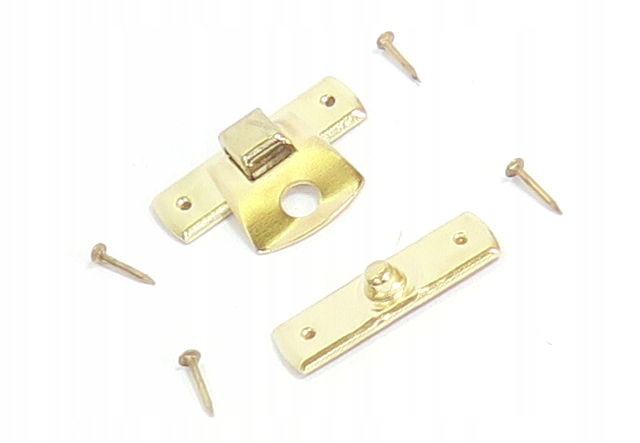 ZAPIĘCIE ZATRZASK sprężynowy mały złoty do PUDEŁKA Marka inna