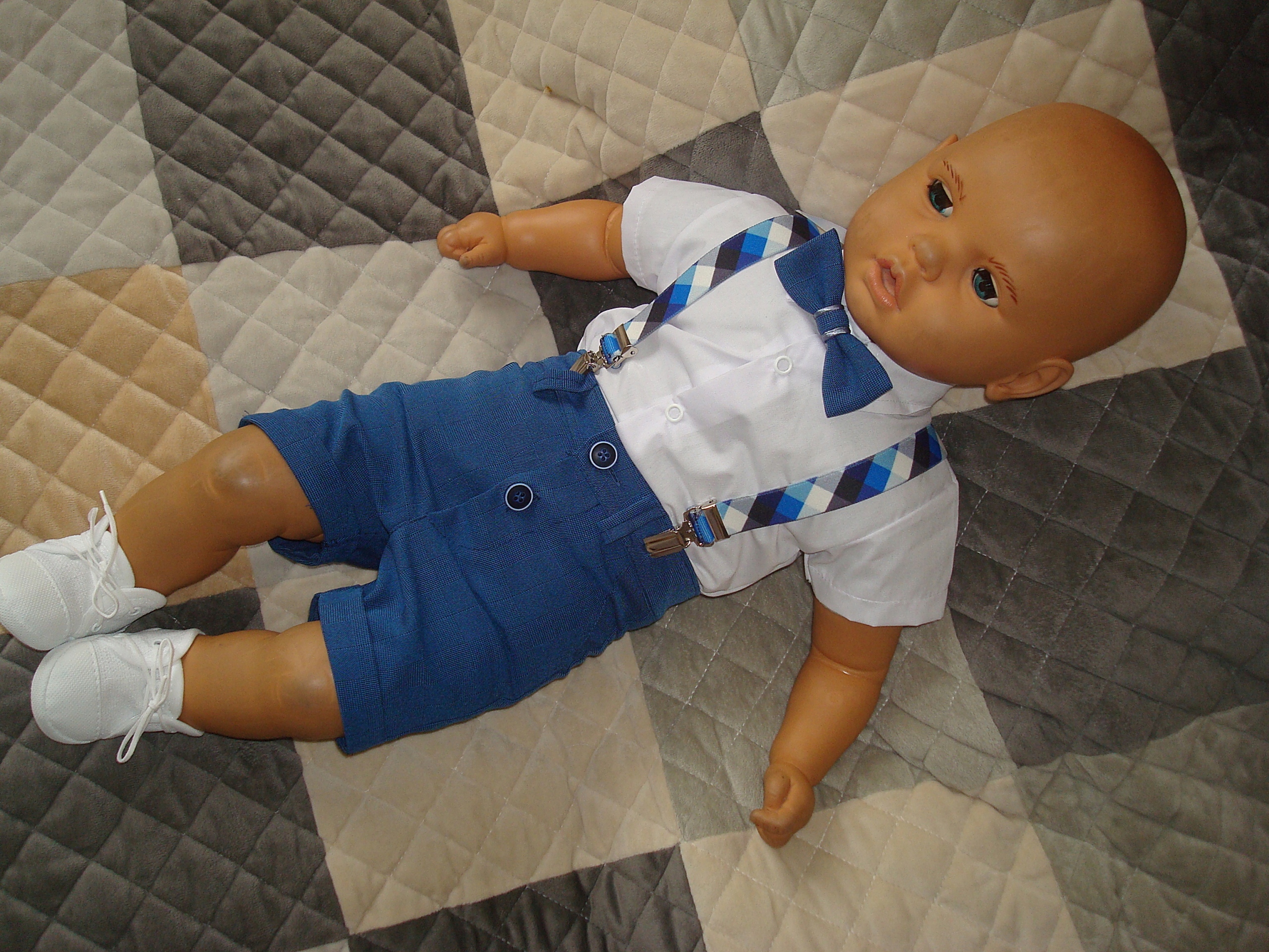 KOMPLET LATO UBRANKO /CHRZTU /WESELE/ SPODENKI 98 Rozmiar 98