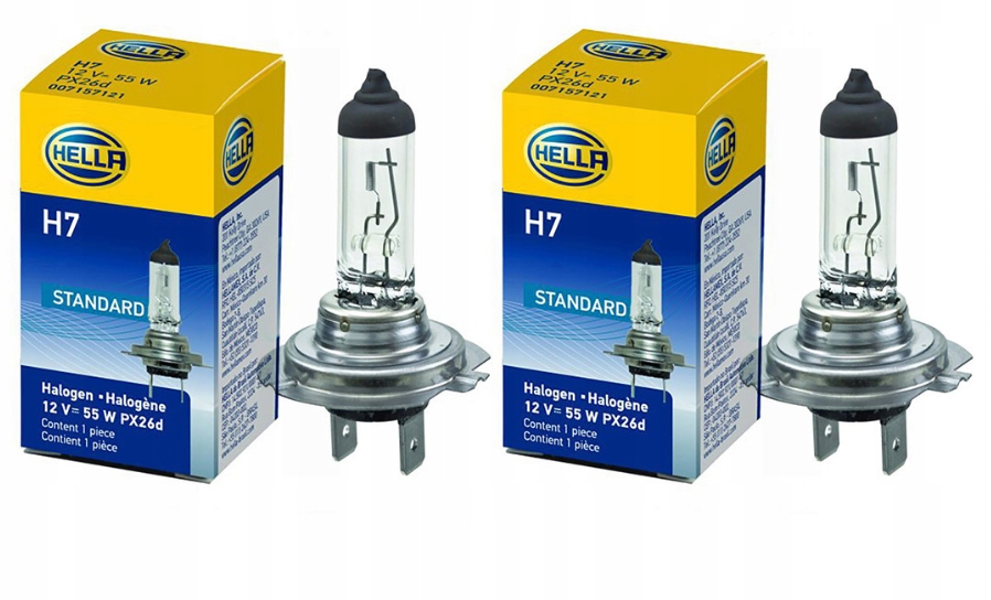 

Żarówka H7 Hella Żarówki 2 Sztuki 12V 55W Standard