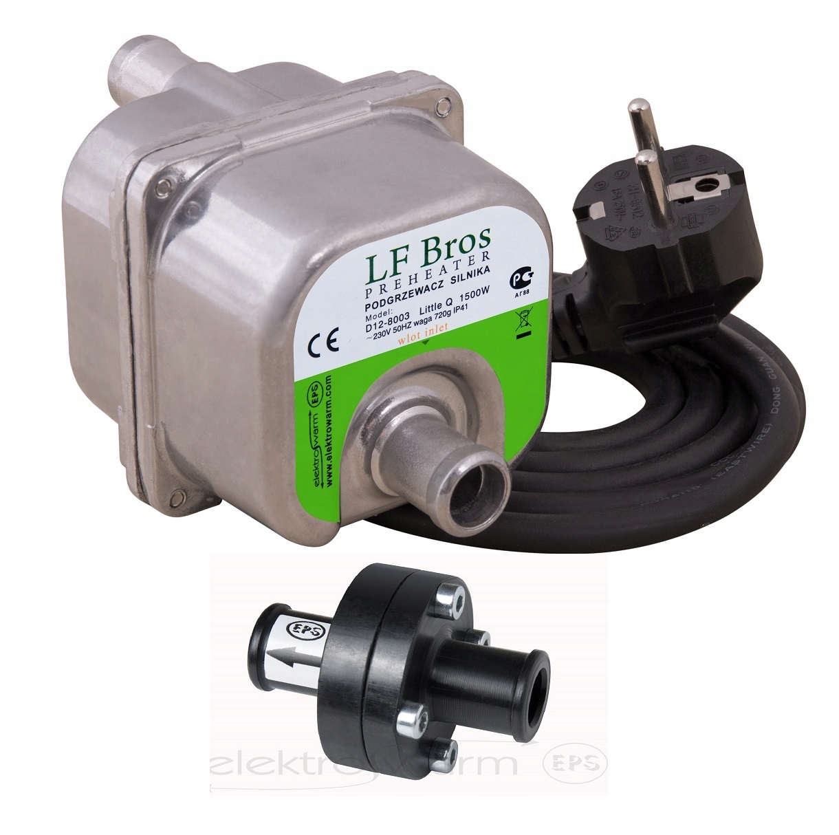 PODGRZEWACZ GRZAŁKA SILNIKA Z POMPĄ 1000W + ZAWÓR