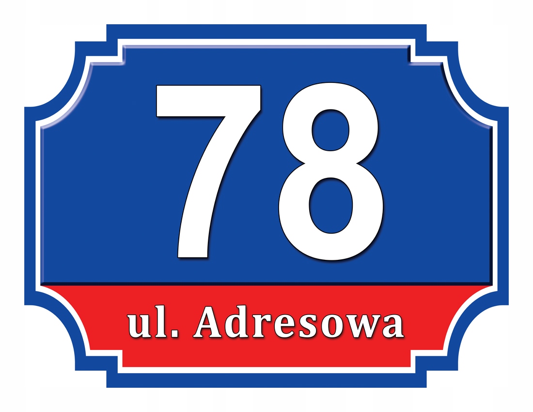 

Tabliczka Adresowa Adres Numer Na Dom znak ulica