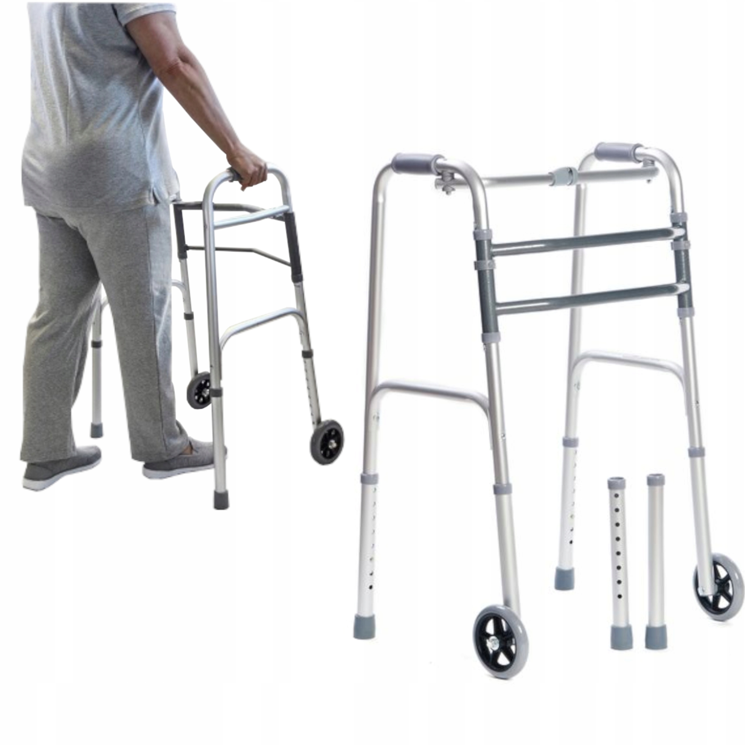 

Chodzik Rehabilitacyjny Balkonik Składany 3W1 Alu
