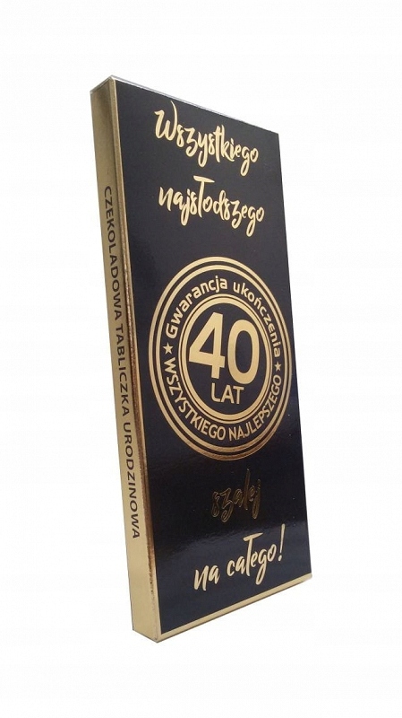 

Czekolada śmieszny na 40 urodziny faceta