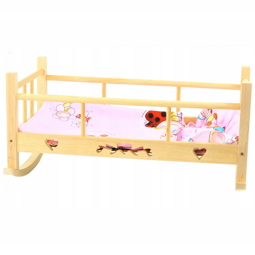 DREWNIANA KOŁYSKA DLA LALEK WZOREK PL Marka inna