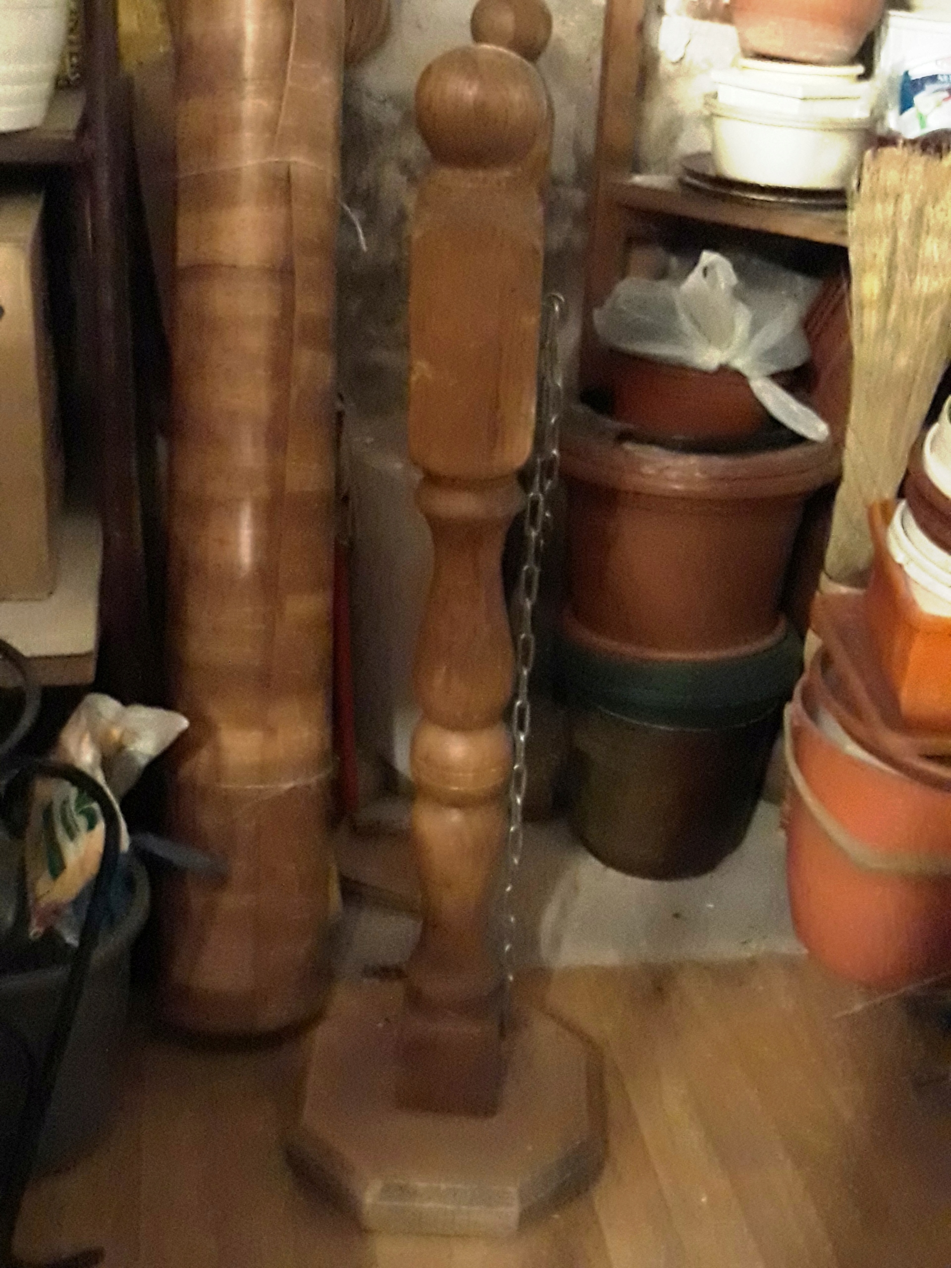 Słupek drewniany toczony