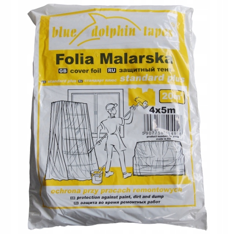 Blue Dolphin Folia malarska Standard PLUS 4mx5m
