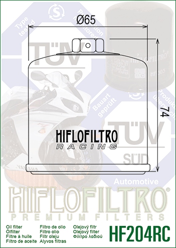 HIFLOFILTRO FILTR OLEJU HF204RC DĄBROWA GÓRNICZA Producent Hiflofiltro