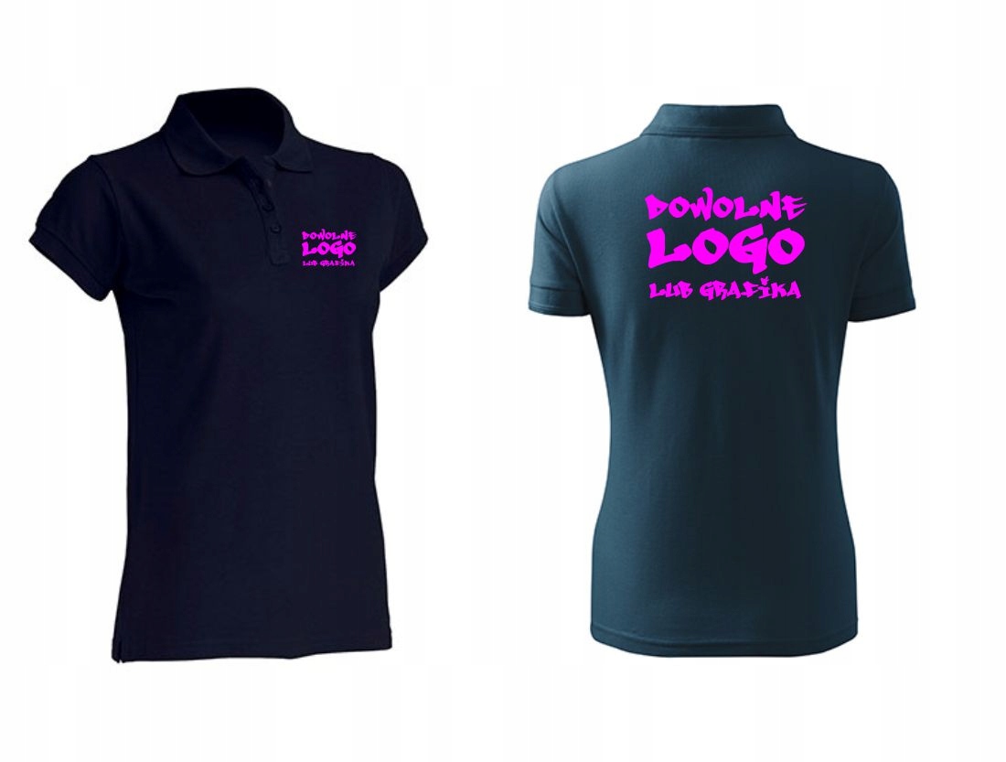 

koszulka Polo damskie z Własnym Nadrukiem Logo XL