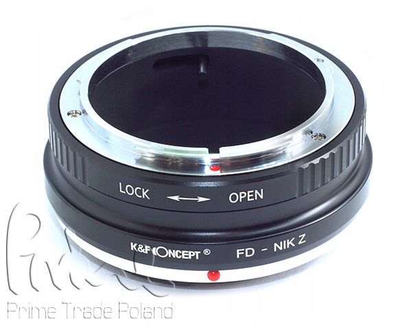 Adapter Canon FD - Nikon-Z FL przejściówka Z6 Z7 Z8 Z9 Z5 Z30 Z50 Concept Marka K&F Concept